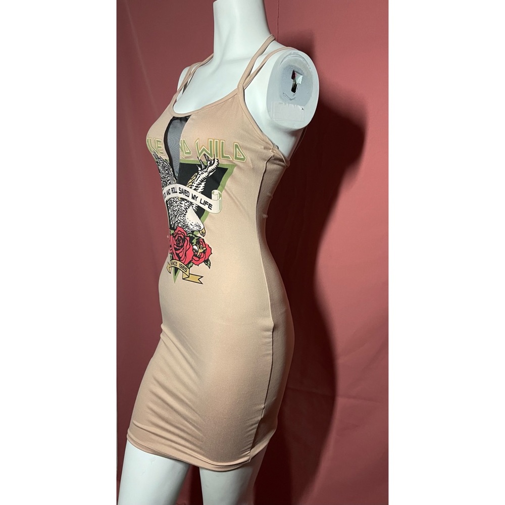 Tan mini dress